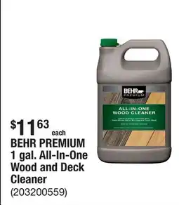 The Home Depot BEHR PREMIUM 1 gal. All-In-One Wood and Deck Cleaner offer