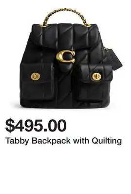 Belk Tabby Backpack with Quilting offer