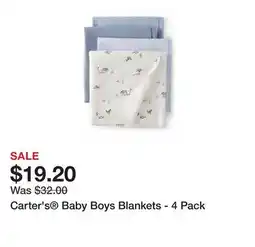 Belk Carter's Baby Boys Blankets - 4 Pack offer