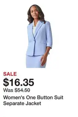 Belk Women's One Button Suit Separate Jacket offer