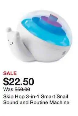 Belk Skip Hop 3-in-1 Smart Snail Sound and Routine Machine offer