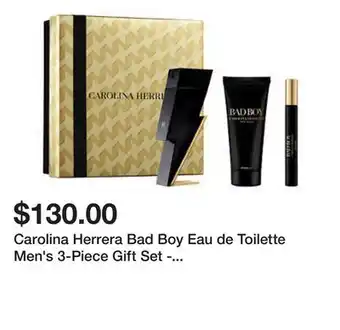 Belk Carolina Herrera Bad Boy Eau de Toilette Men's 3-Piece Gift Set - $183 Value! offer