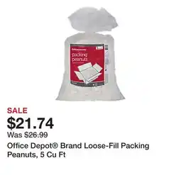 Office Depot Office Depot Brand Loose-Fill Packing Peanuts, 5 Cu Ft offer