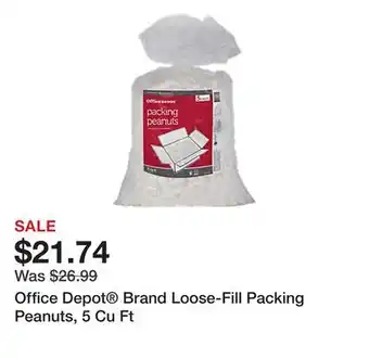 Office Depot Office Depot Brand Loose-Fill Packing Peanuts, 5 Cu Ft offer