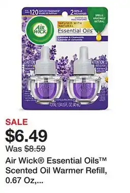 Office Depot Air Wick Essential Oils Scented Oil Warmer Refill, 0.67 Oz, Lavender/Chamomile, Pack Of 2 offer