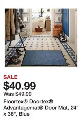 Office Depot Floortex Doortex Advantagemat Door Mat, 24 x 36, Blue offer