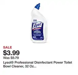 Office Depot Lysol Professional Disinfectant Power Toilet Bowl Cleaner, 32 Oz Bottle offer