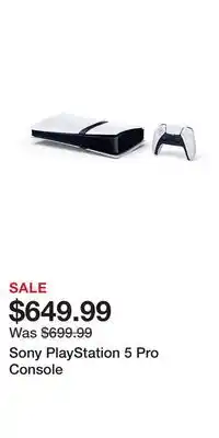 Game Stop Sony PlayStation 5 Pro Console offer