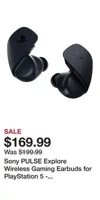 Game Stop Sony PULSE Explore Wireless Gaming Earbuds for PlayStation 5 - Midnight Black offer