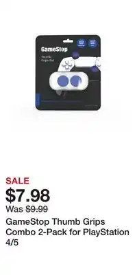 Game Stop GameStop Thumb Grips Combo 2-Pack for PlayStation 4/5 offer