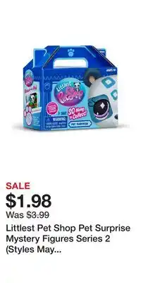 Game Stop Littlest Pet Shop Pet Surprise Mystery Figures Series 2 (Styles May Vary) offer