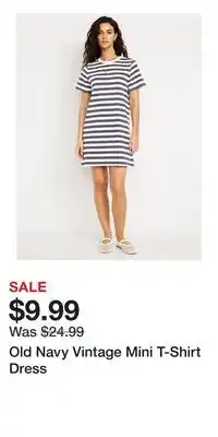 Old Navy Old Navy Vintage Mini T-Shirt Dress offer