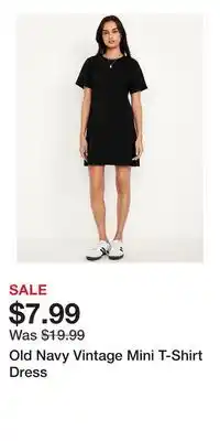 Old Navy Old Navy Vintage Mini T-Shirt Dress offer