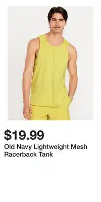 Old Navy Old Navy Lightweight Mesh Racerback Tank offer