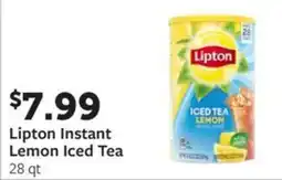 Fareway Lipton instant lemon iced tea offer