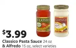 Fareway Classico pasta sauce & alfredo offer