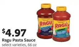 Fareway Ragu pasta sauce offer