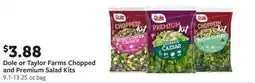 Fareway Dole or taylor farms chopped and premium salad kits offer