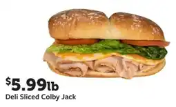 Fareway Deli sliced colby jack offer