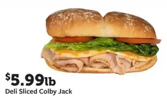 Fareway Deli sliced colby jack offer