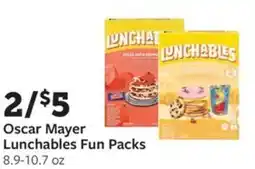 Fareway Oscar mayer lunchables fun packs offer