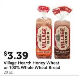 Fareway Village hearth honey wheat or whole wheat bread offer