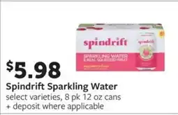 Fareway Spindrift sparkling water offer