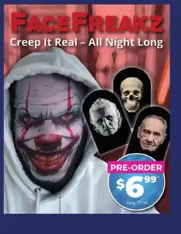 Showcase US FACEFREAKZ Creep It Real-All Night Long offer
