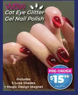 Showcase US Cat Eye Glitter Gel Nail Polish offer