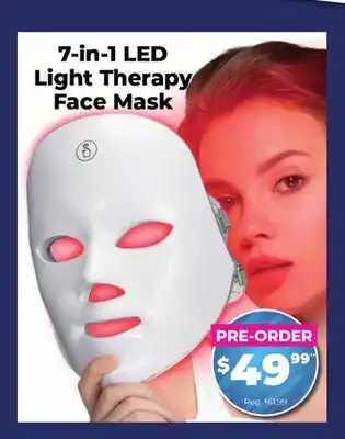 Showcase US 7-in-1 LED Light Therapy Face Mask offer