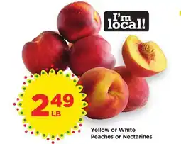 Food 4 Less Yellow or White Peaches or Nectarines offer