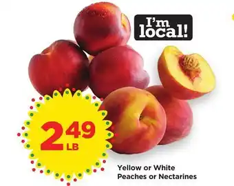 Food 4 Less Yellow or White Peaches or Nectarines offer