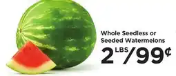 Food 4 Less Whole Seedless or Seeded Watermelons offer