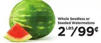 Food 4 Less Whole Seedless or Seeded Watermelons offer