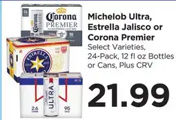 Food 4 Less Michelob Ultra, Estrella Jalisco or Corona Premier offer