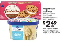 Ralphs Kroger Deluxe Ice Cream offer