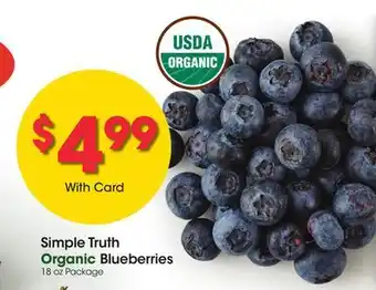 Ralphs Simple Truth Organic Blueberries offer