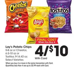 Ralphs Lay's Potato Chips offer
