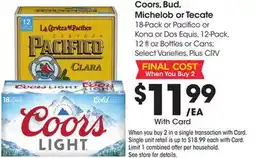 Ralphs Coors, Bud, Michelob or Tecate offer