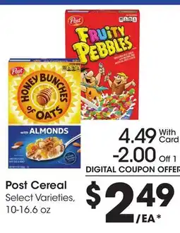Ralphs Post Cereal offer