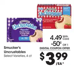 Ralphs Smucker's Uncrustables offer