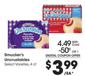 Ralphs Smucker's Uncrustables offer