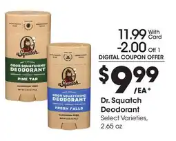 Ralphs Dr. Squatch Deodorant offer