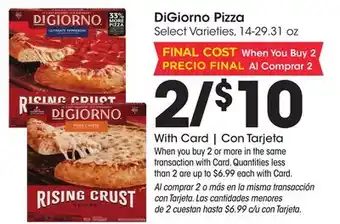 Ralphs DiGiorno Pizza offer