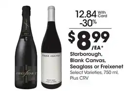Ralphs Starborough, Blank Canvas, Seaglass or Freixenet offer