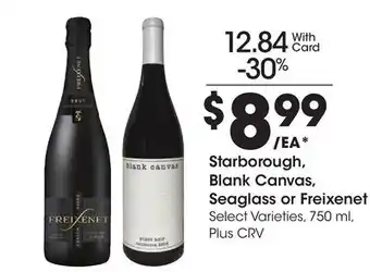 Ralphs Starborough, Blank Canvas, Seaglass or Freixenet offer