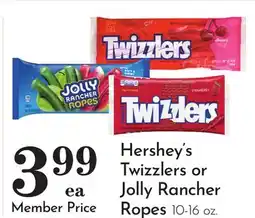 Pavilions Hershey's Twizzlers or Jolly Rancher Ropes offer