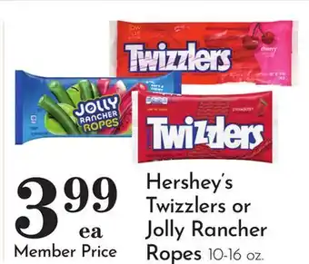 Pavilions Hershey's Twizzlers or Jolly Rancher Ropes offer