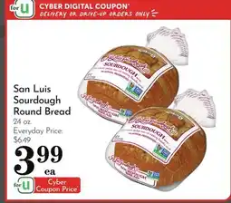 Pavilions San Luis Sourdough Round Bread offer