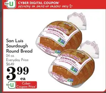 Pavilions San Luis Sourdough Round Bread offer